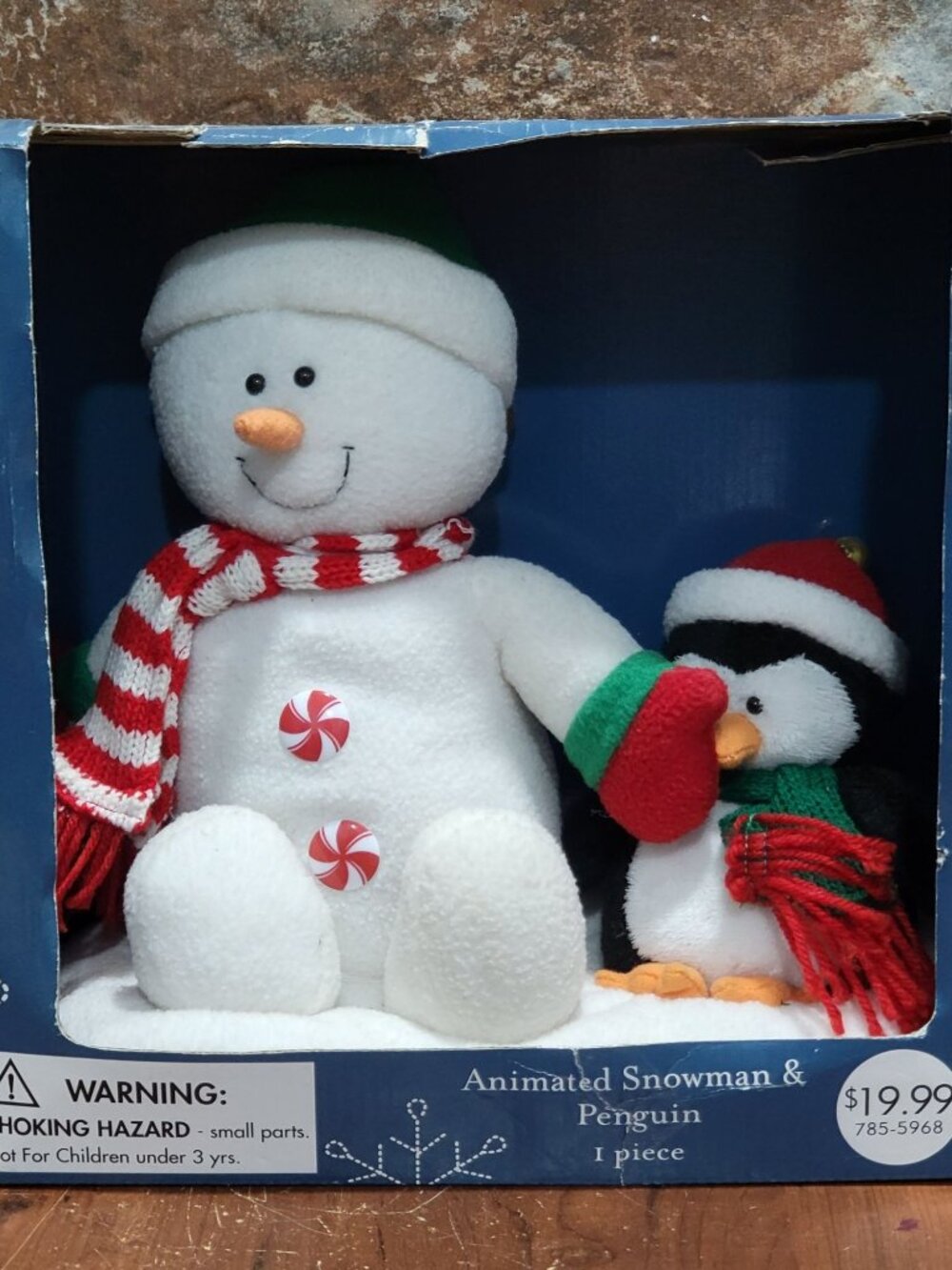 Best Value Animated Snowman and Penguin Musical Plush Set 2005
